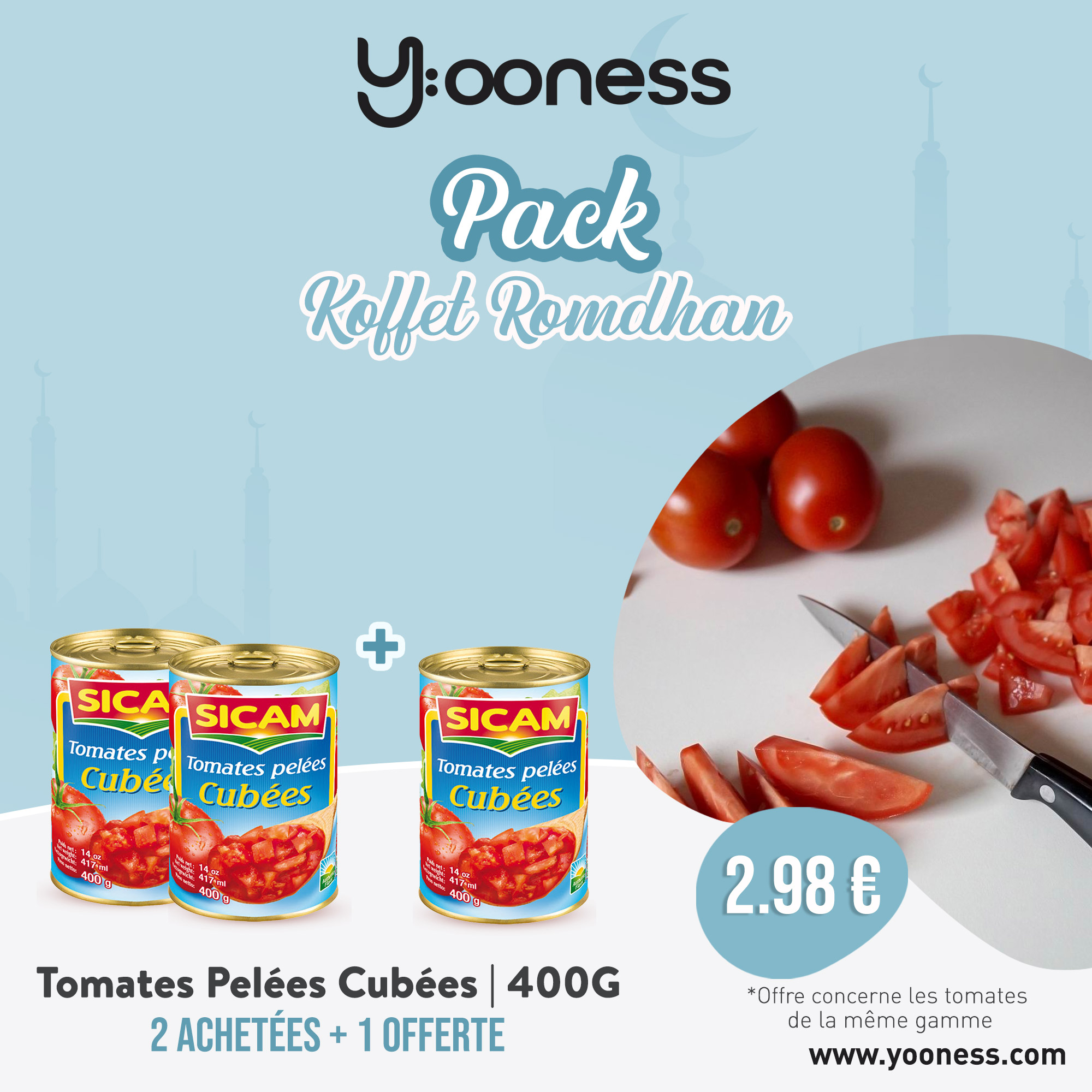 Pack Tomates cubées