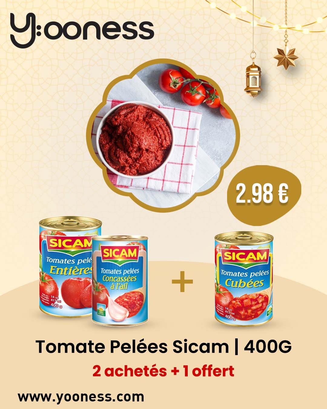 Pack Tomates pelésc Sicam