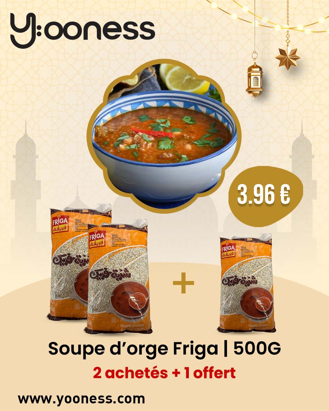 Pack soupe d'orge Friga