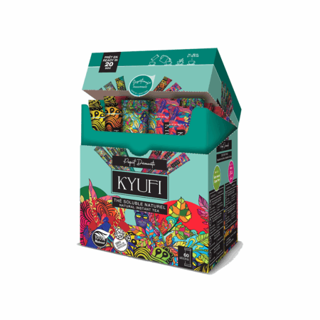 Thé Vert Instantané à la Menthe panachés 26 sticks sans sucre 34 sticks avec sucre