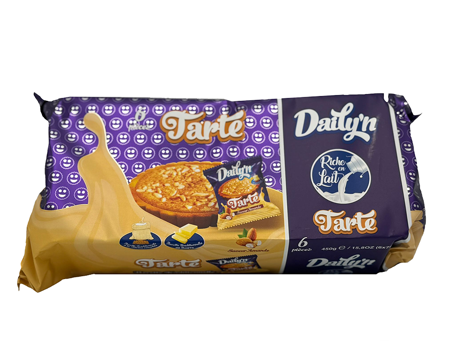 Tarte aux amandes pack de 6 de la marque Daily'n