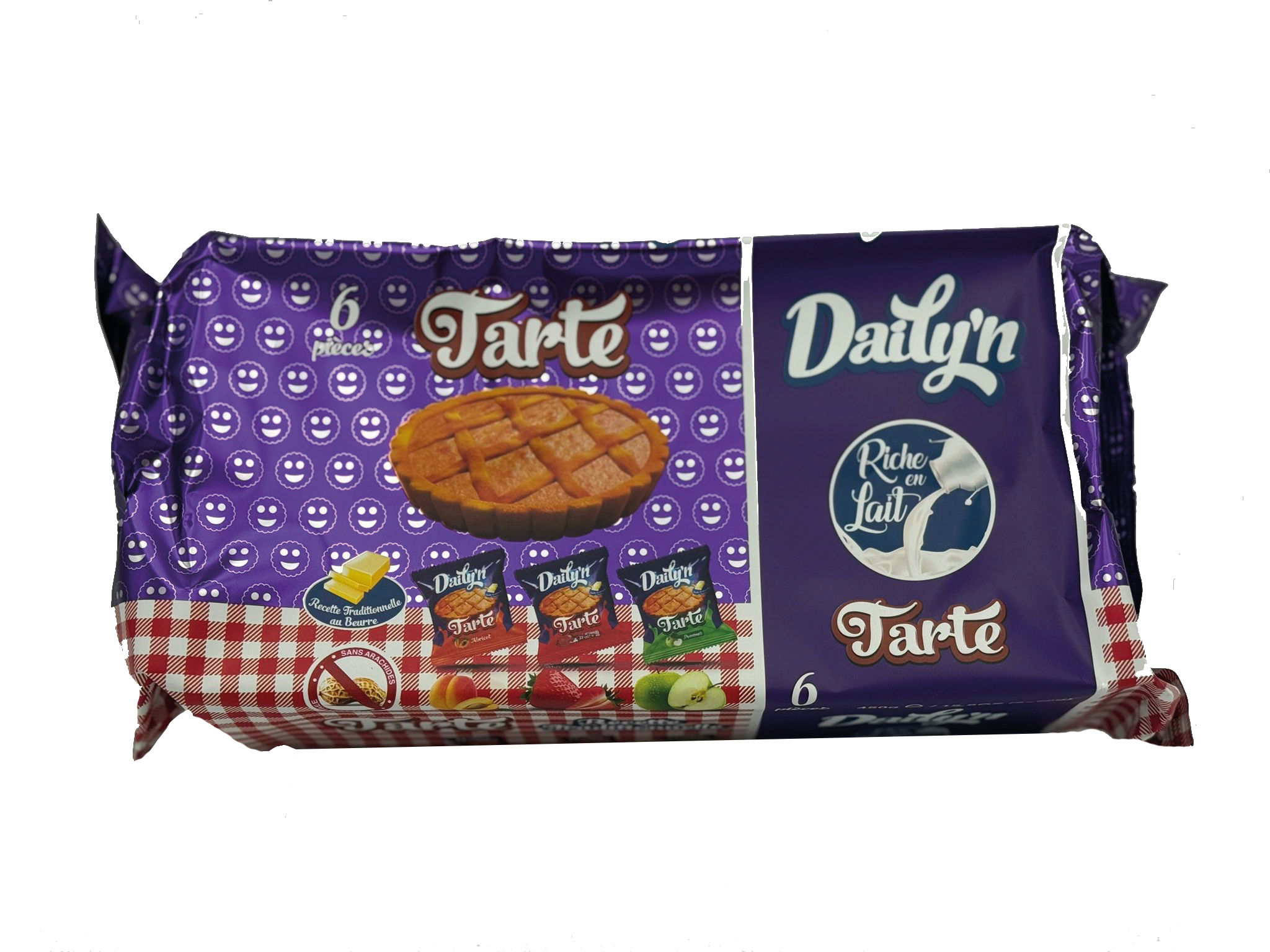 Tarte Fraise Abricot Pomme Pack 6 Daily'n