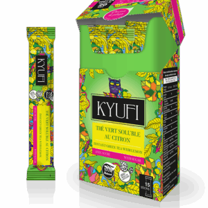 thé vert citron avec sucre kyufi