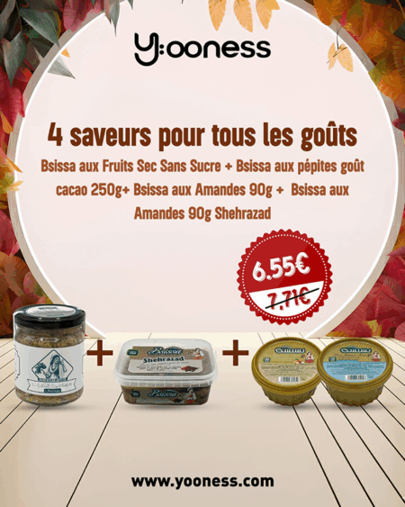 4 saveurs pour tous les gouts - pack de promotion des produits Shehrazad