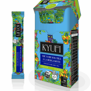 thé noir bergamote instantané sans sucre 15 sticks Kyufi