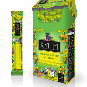 thé vert citron sans sucre 15 sticks Kyufi 2
