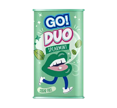 Pastilles sans sucre Go duo Peppermint